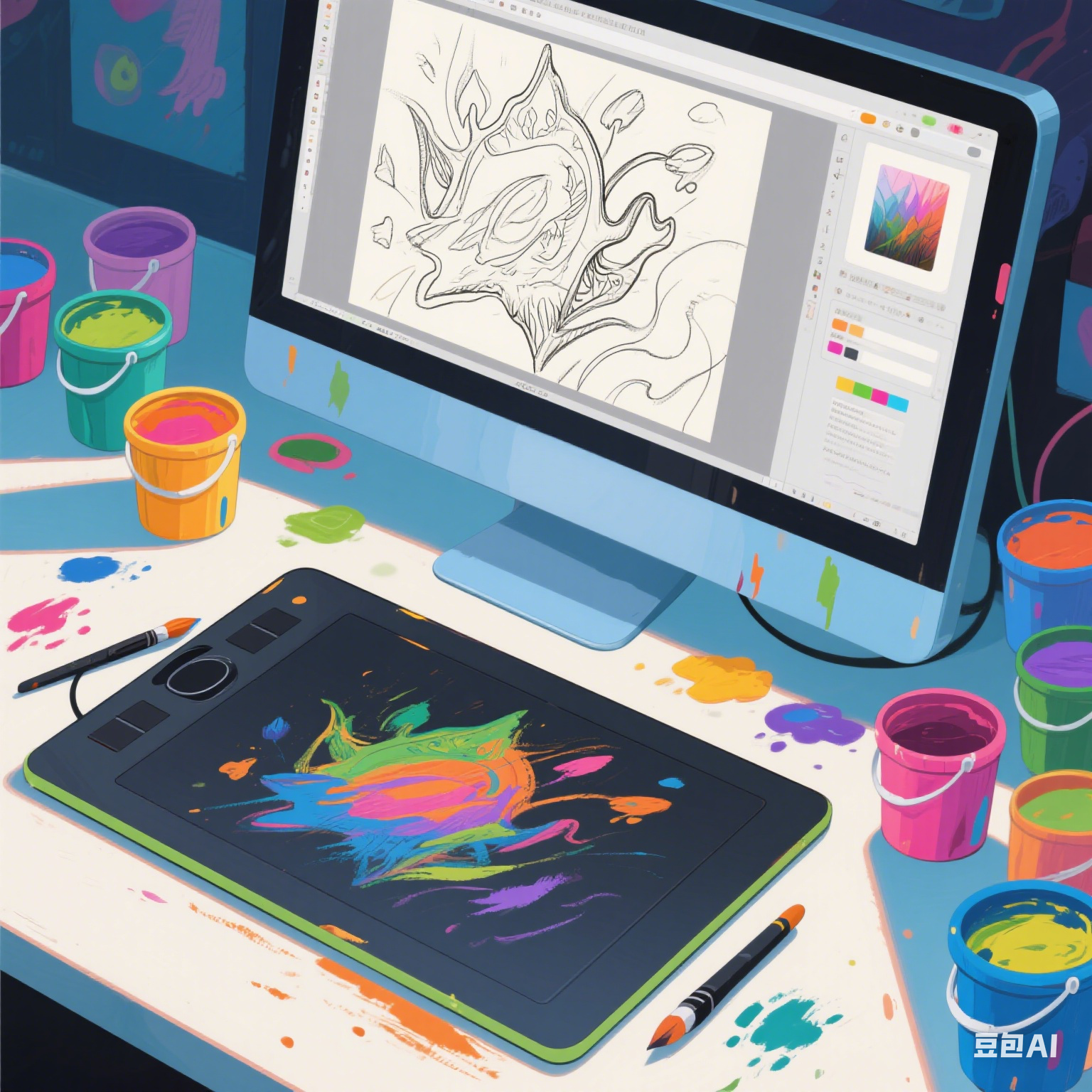 एआई ड्राइंग आइकन